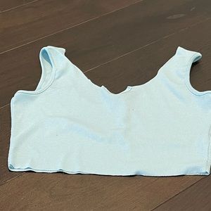 SHIEN light blue crop top